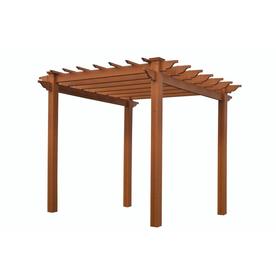 UPC 673995840441 product image for New England Arbors 88-in W x 88-in L x 95.25-in H Cedar Freestanding Pergola | upcitemdb.com