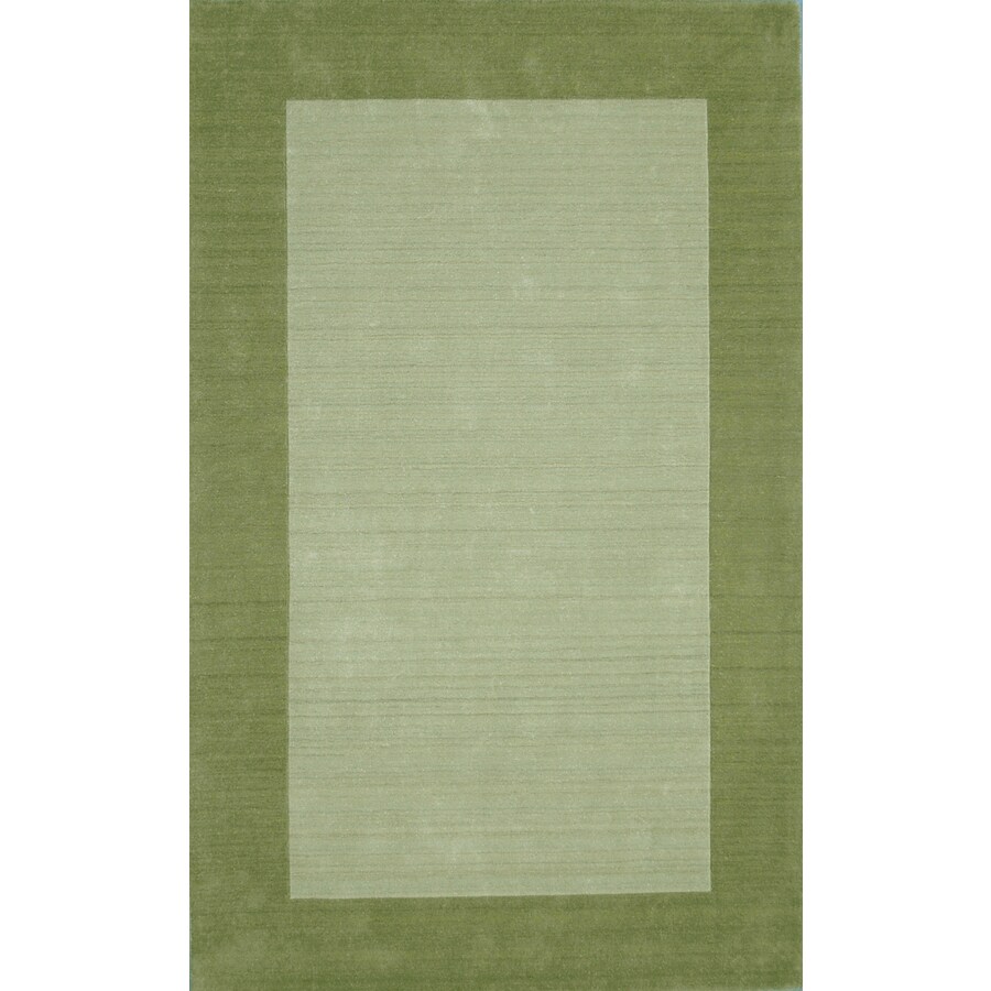 Allen Roth 7 6 X 9 Rectangular Green Border Area Rug At Allen Roth 7 6 X 9 Rectangular Green Border Area
