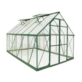 Palram - Canopia Balance 8' x 12' Polycarbonate/Aluminum Walk-In Greenhouse - Green - with 2 Roof Vents