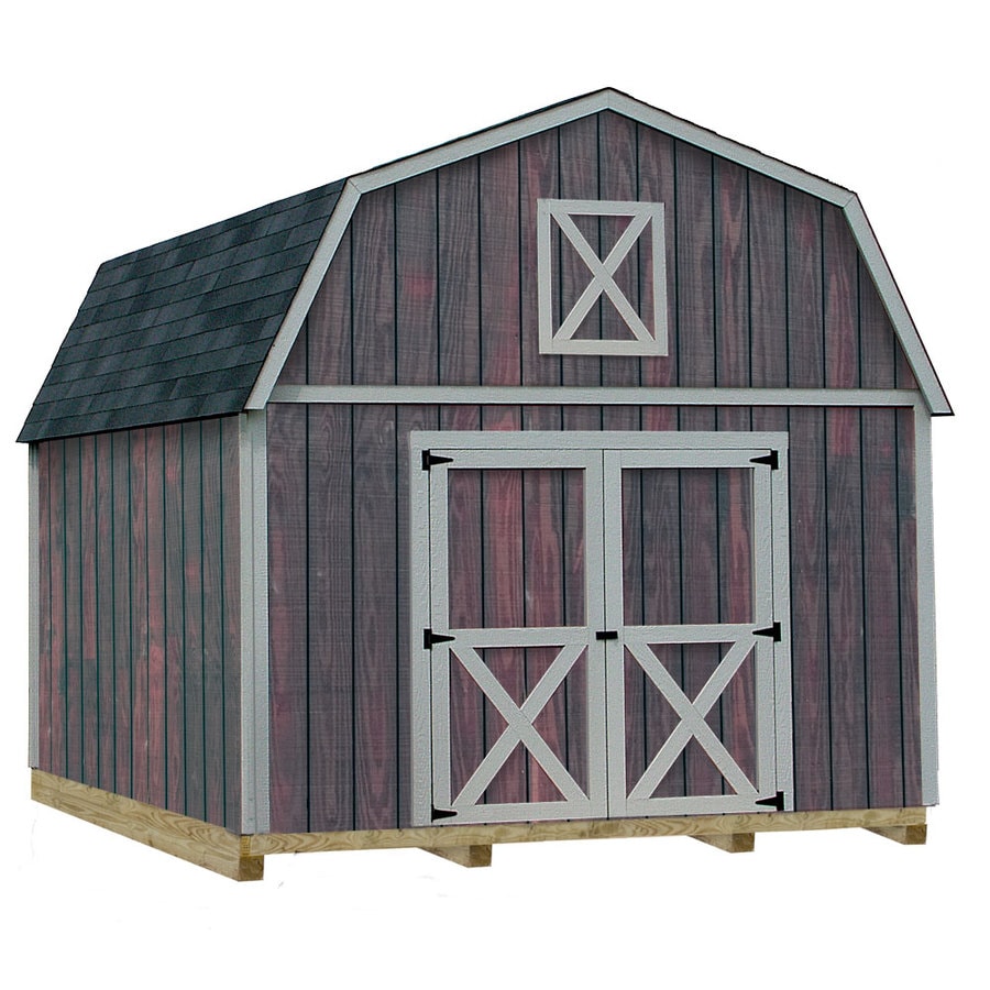 best barns common: 12-ft x 16-ft; interior dimensions: 11