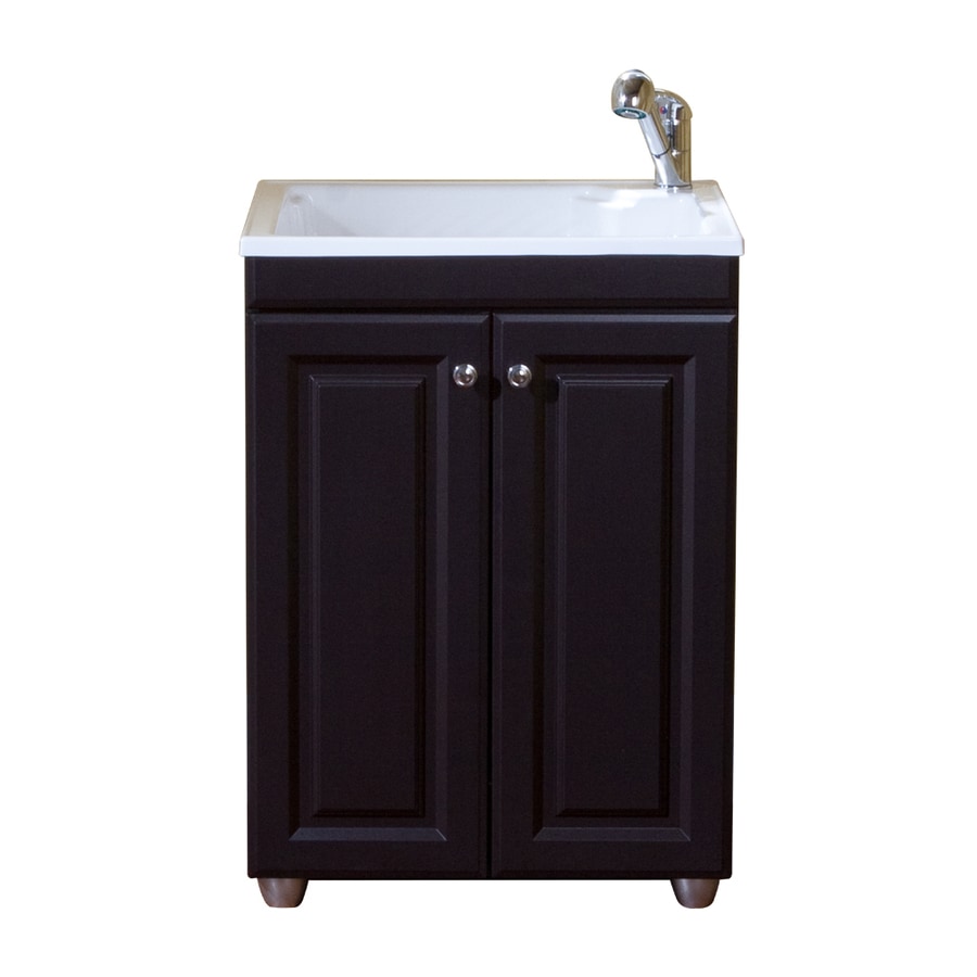Style Selections Laundry 24 Base Cabinet With Top In Espresso At