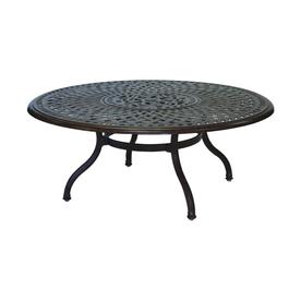Series 60 Patio Tables At Lowes Darlee Series 60 52 In W X L Round Aluminum Coffee Table