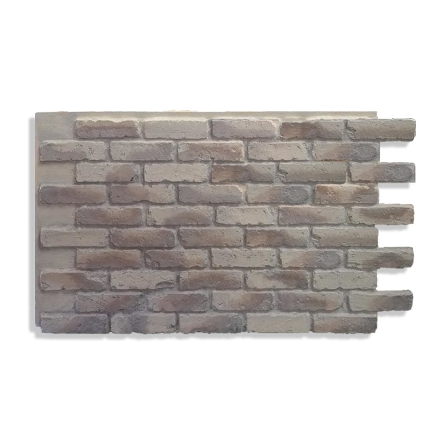 Antico Elements Faux Brick Panels Ashes 47.5-in x 27.25-in Panel Brick ...