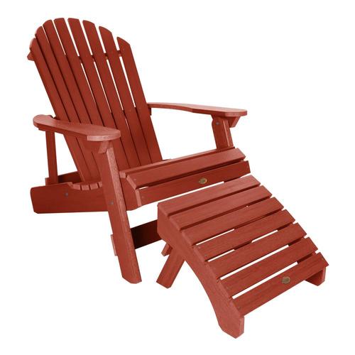 highwood The Adirondack Collection Rustic Red Plastic Stationary