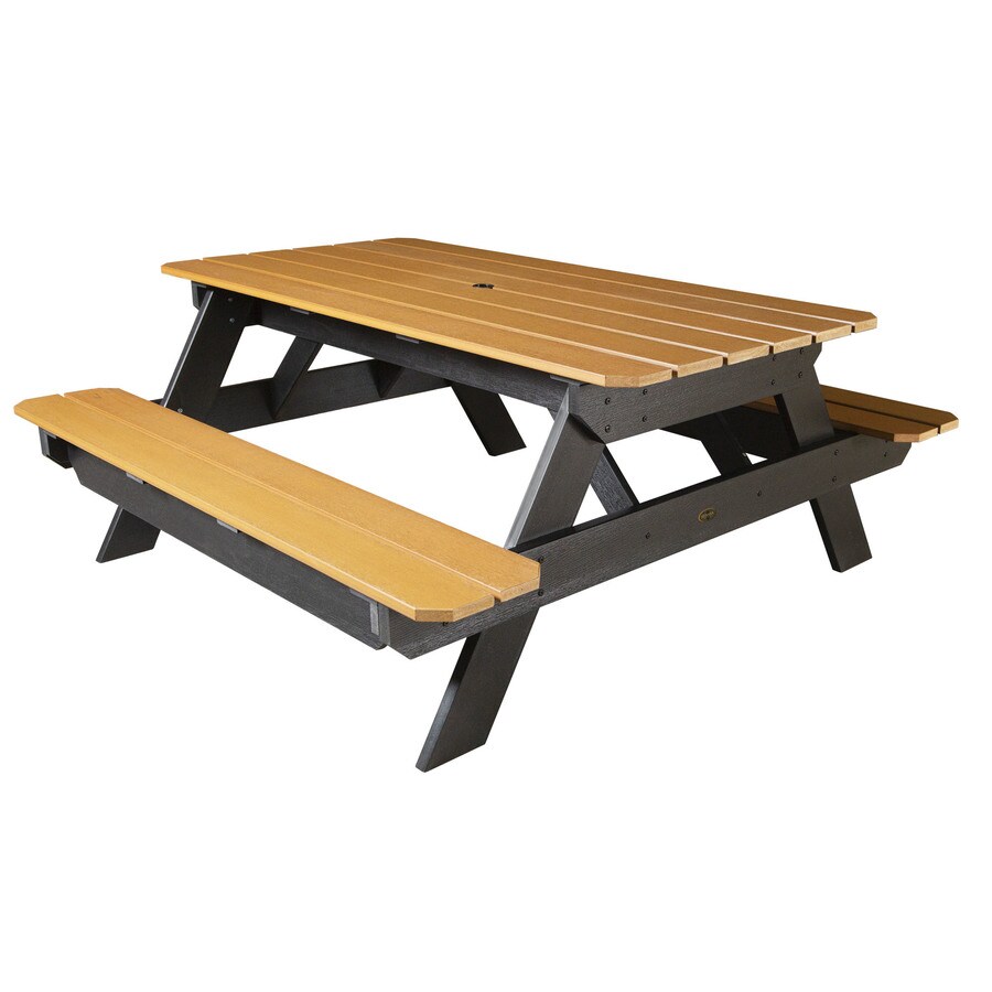 white outdoor picnic bench