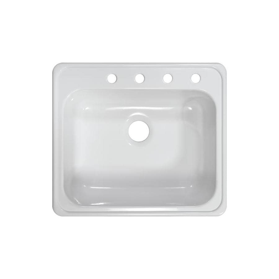 Shop Lyons Style x 22-in x 25-in White Single-Basin ...