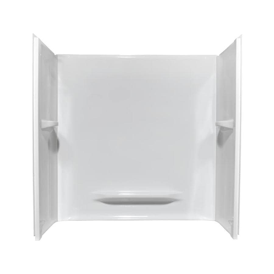 Shop Style Selections White Acrylic Bathtub Wall Surround 30in x 60in; Actual 59in