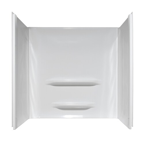 Style Selections Shower Surrounds White Shower Wall Surround Side and