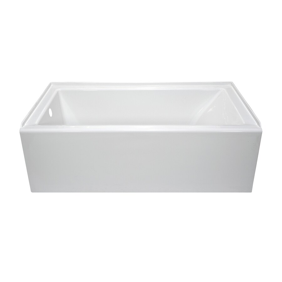 Style Selections Acrylic Rectangular Skirted Bathtub With Style Selections Acrylic Rectangular Skirted Bathtub With Left Hand Drain Common 32