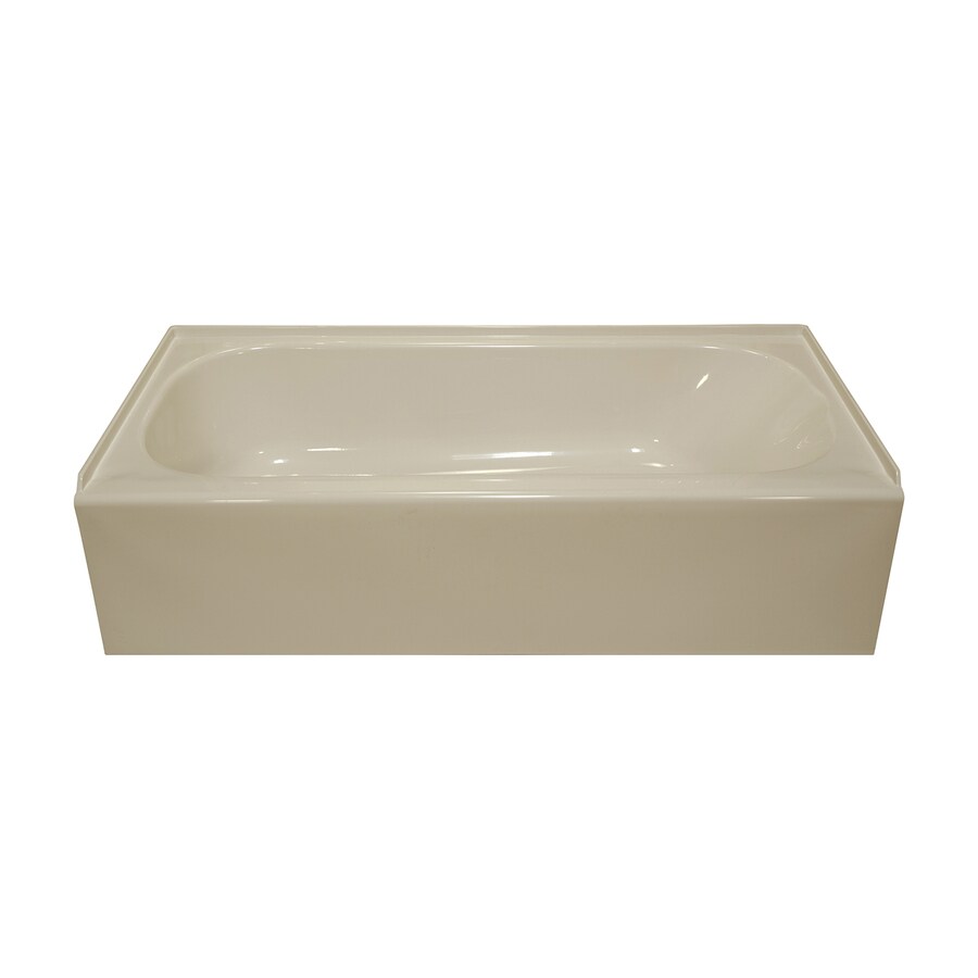 Style Selections Almond Acrylic Oval In Rectangle Skirted Style Selections Almond Acrylic Oval In Rectangle Skirted Bathtub With Left Hand Drain Common