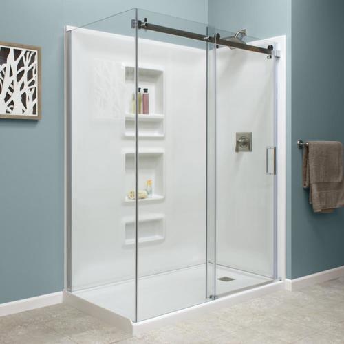 Style Selections White 5-Piece Alcove Shower Kit (Common ...
