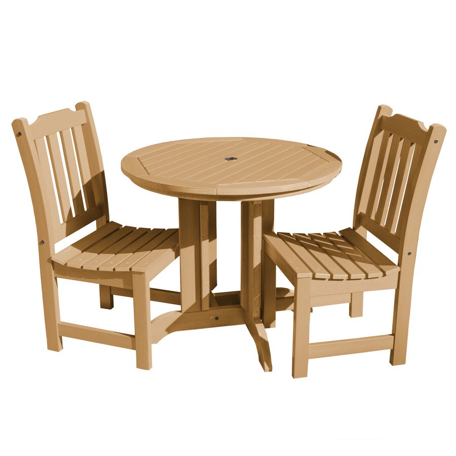 highwood The Lehigh Collection 3-Piece Tan Frame Patio Set