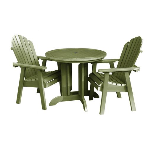 highwood The Adirondack Collection 3-Piece Green Frame Patio Set in the ...