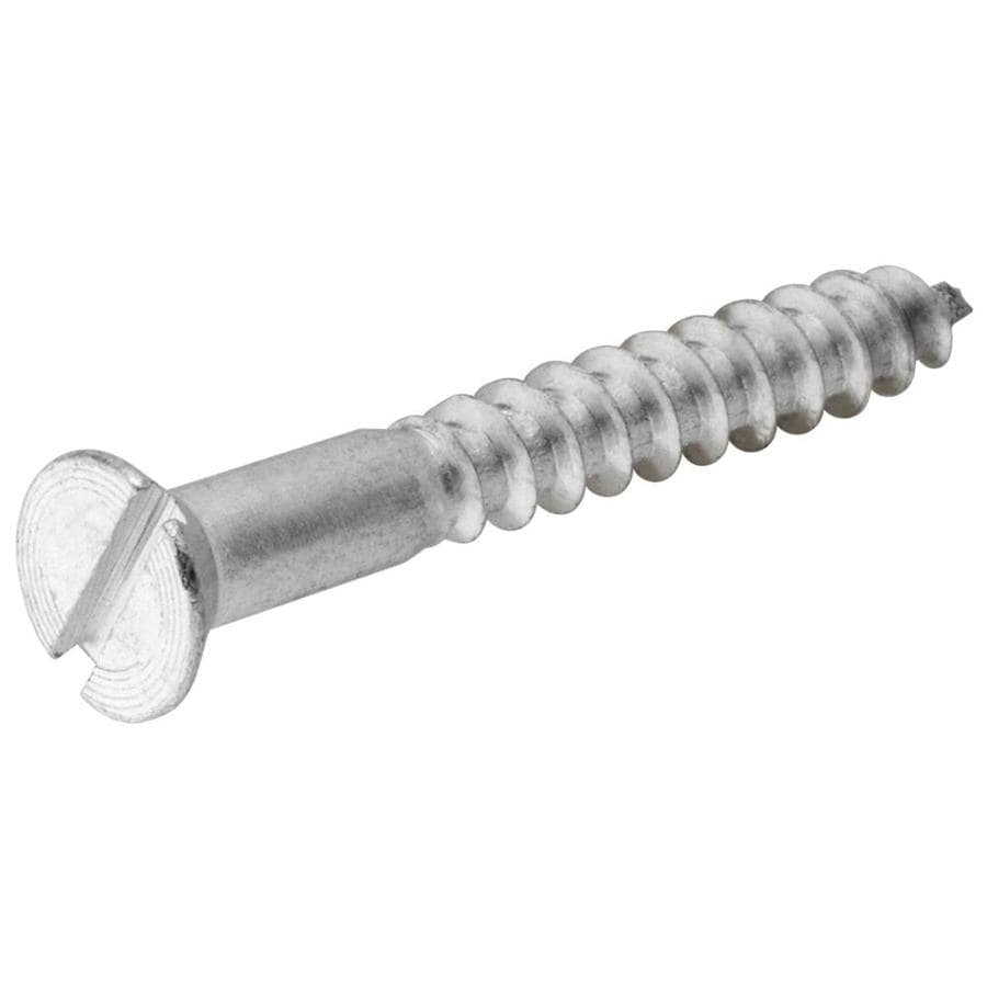 Hillman 12 X 1 14 In Aluminum Plain Flat Interiorexterior Wood Screws 14 Count In The Wood 