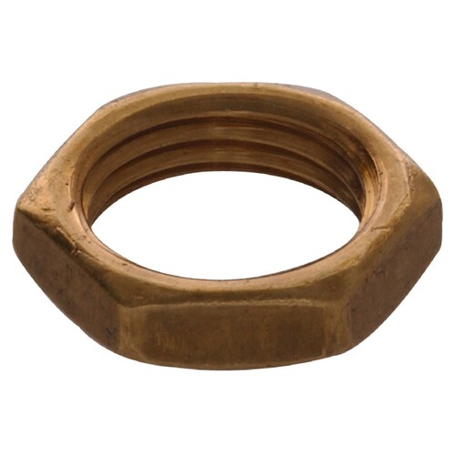 Hillman 10Count 9/16in Brass Standard (SAE) All Metal Lock Nuts at