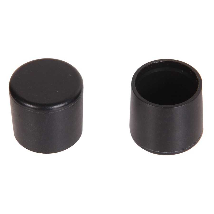 The Hillman Group 2-Pack 5/8-in x 3/4-in Black Plastic End Caps at ...