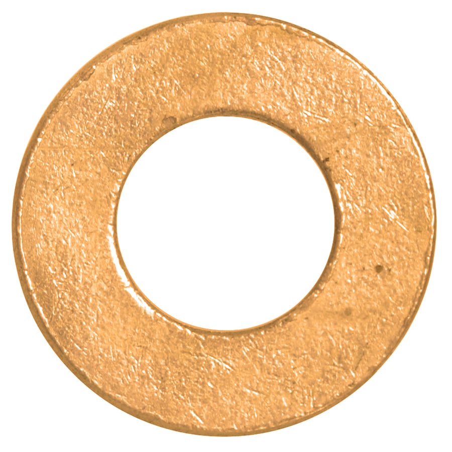Hillman 100Count 10 x L Brass Standard (SAE) Flat Washer in the