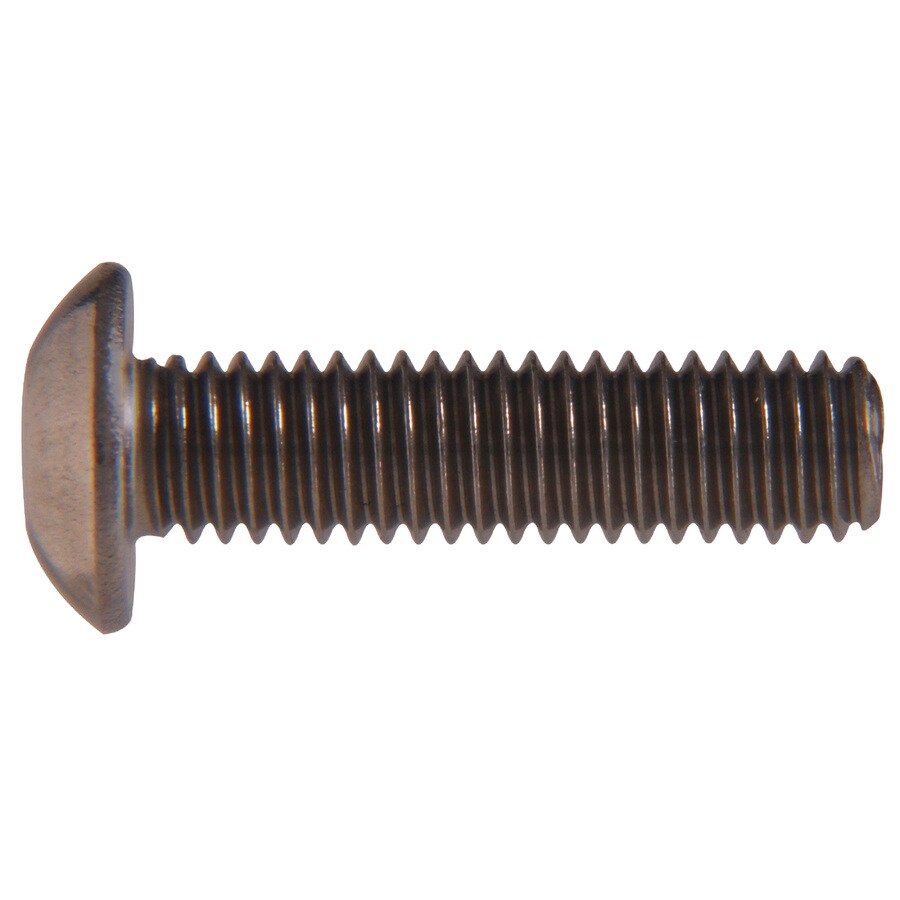 Hillman 334129 25-Count 1/2-in to 13 x 1-in Button-Head Plain Steel Allen-Drive Socket Cap Screws