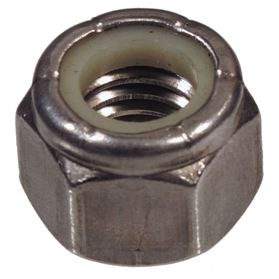 Hillman 38 In Stainless Steel Standard Sae Nylon Insert Lock Nut In The Lock Nuts Department