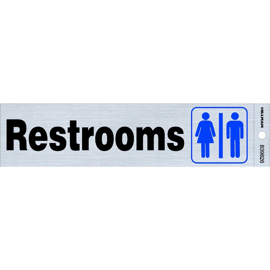 Bathroom Signs Lowes shop hillman 2-in x 8-in restrooms sign at lowes Bathroom Signs Lowes shop hillman 2-in x 8-in restrooms sign at lowes