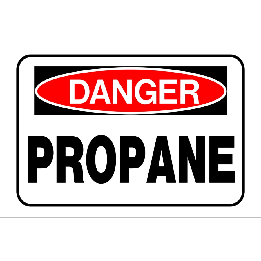 Hillman 839986 8-in x 12-in Danger Propane Sign