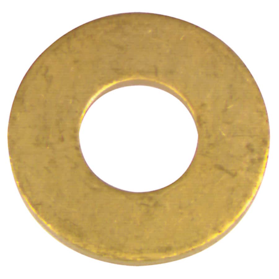 Hillman 8 Count x Brass Standard (SAE) Flat Washer at