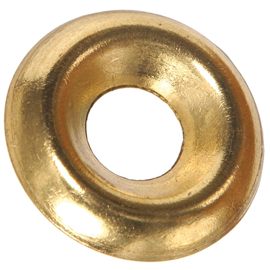 Hillman 6Count 8 Brass Finishing Washer in the Finishing Washers
