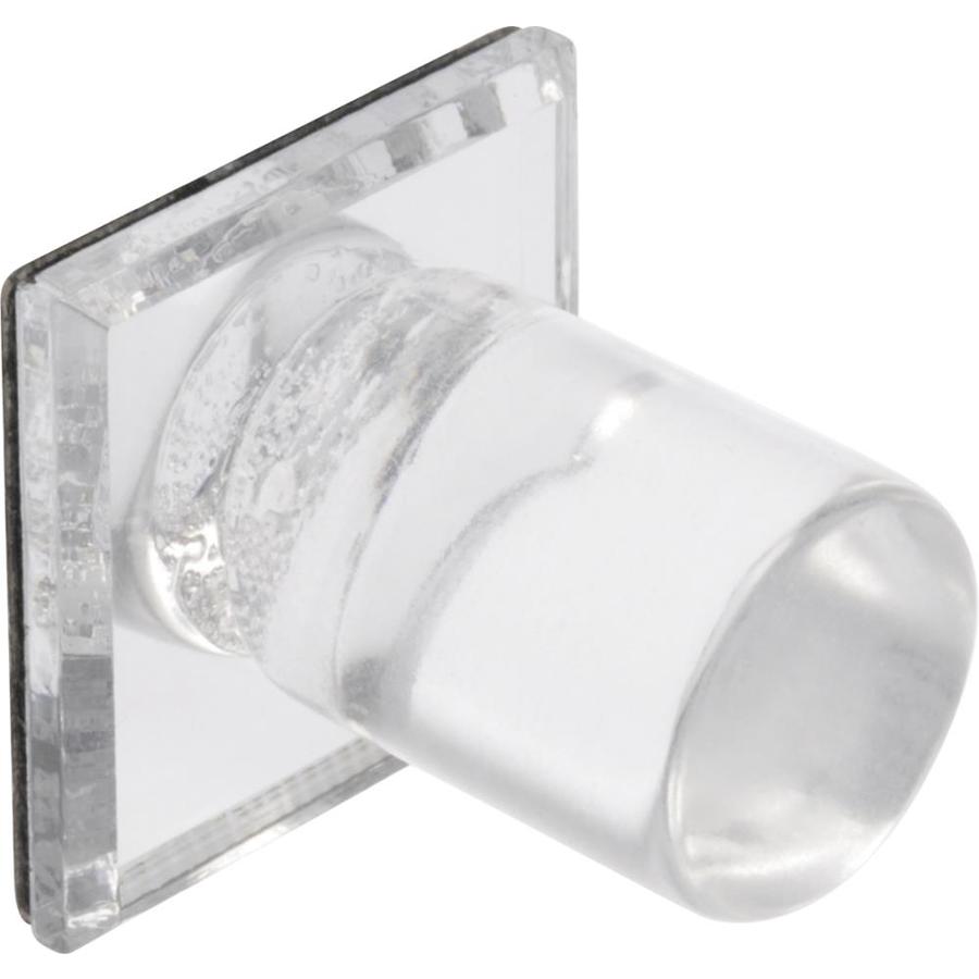 Hillman 1 In Clear Rectangular Traditional Cabinet Knob 3 Pack At