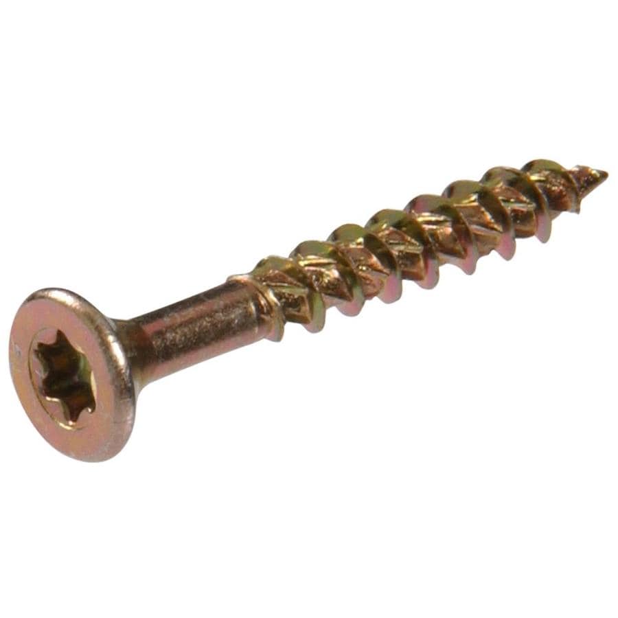 Hillman 8 x 2in Ceramic Flat Wood Screws (5lbs) at