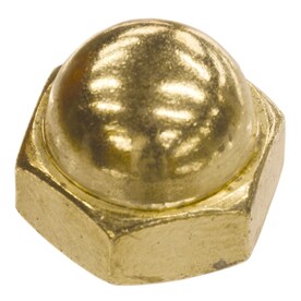 Cap Nuts At Lowes Com Hillman 4 Count 10 Brass Plated Standard Sae Cap Nuts