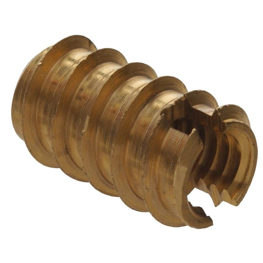 Hillman 2 Count 6 Brass Standard Sae Wood Insert Lock Nut At