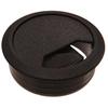 1. 80mm White Computer Desk Grommet Cable Outlet Tidy Insert, 3 Part