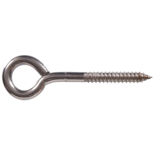 Hillman Stainless Steel Screw Eye Hook (2Pack) in the Hooks department