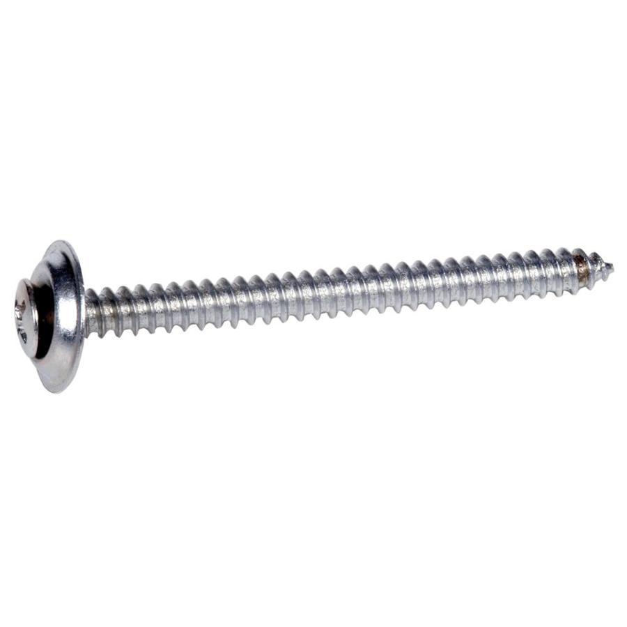 Hillman 8 x 11/4in Chrome Chrome Oval Interior/Exterior Wood Screws