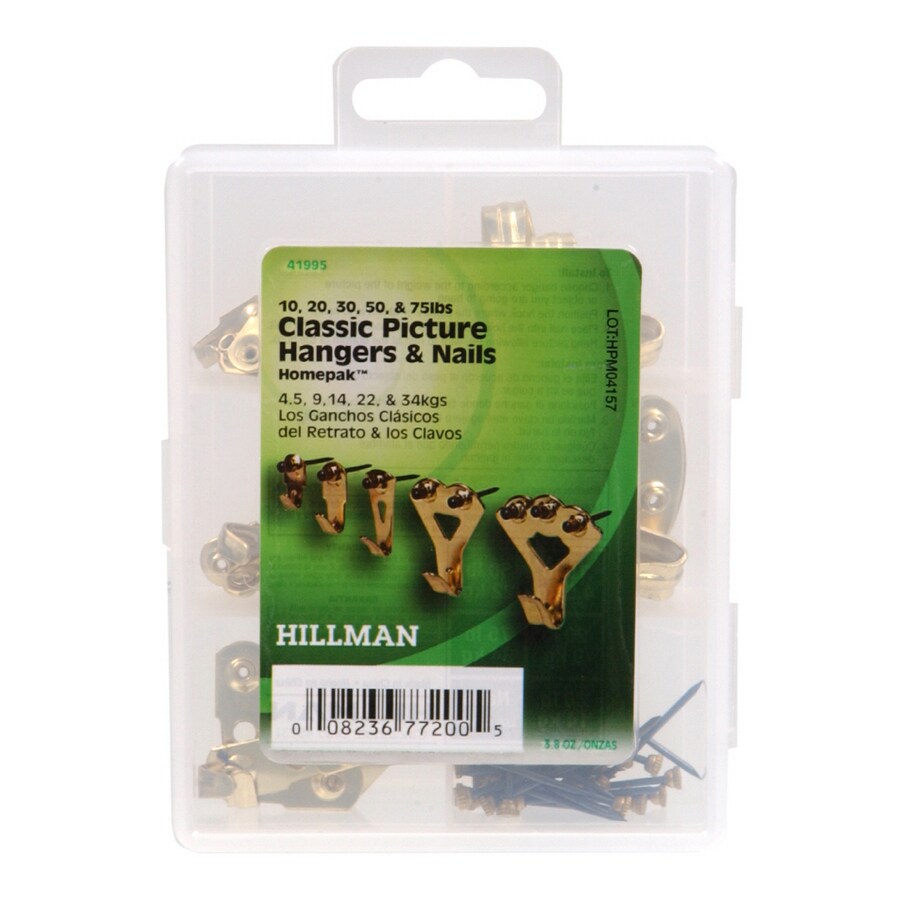 Hillman Picture Hanger 30lb-50lb Monkey Hook 30pc 