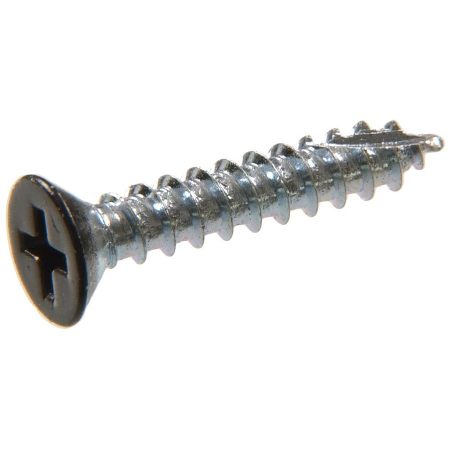 Hillman 7 X 1 In Black Zinc Plated Flat Wood Screws 20 Count At   008236904116 