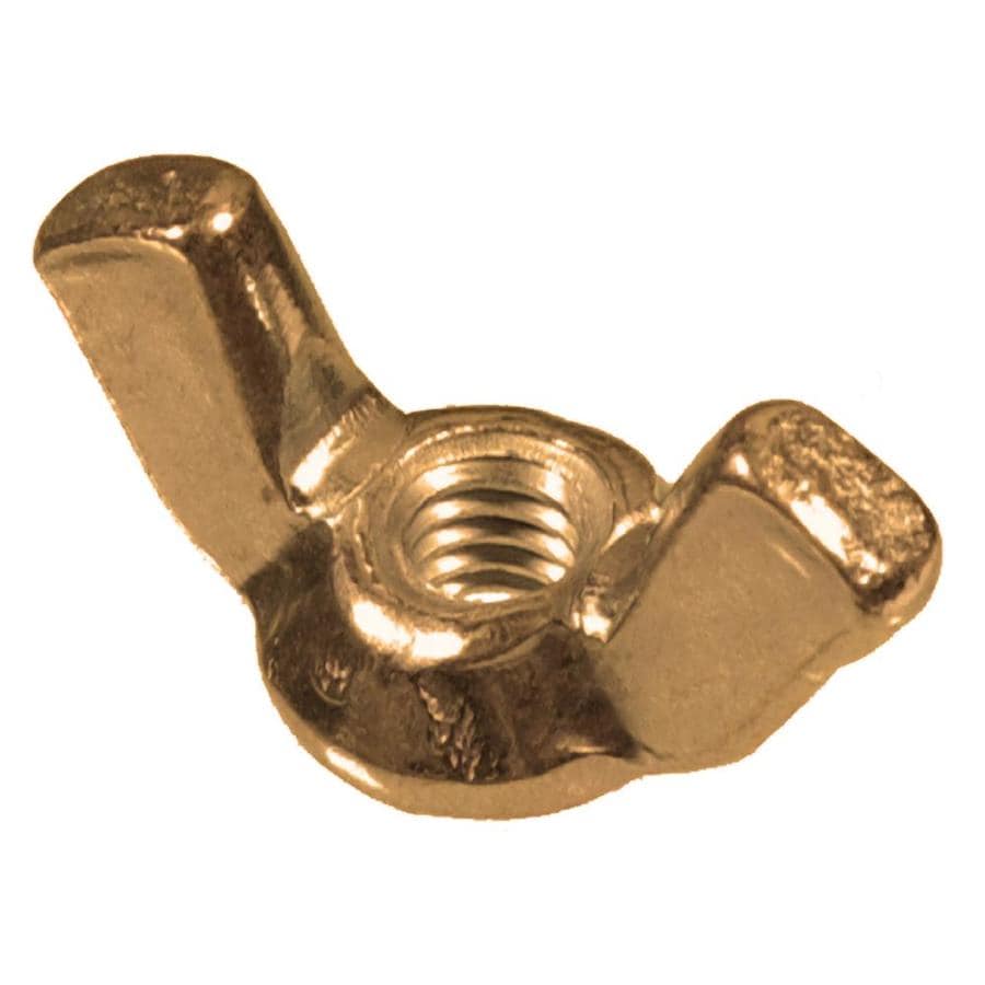 Hillman 1/4-in-20 Brass Standard (SAE) Regular Wing Nut at Lowes.com