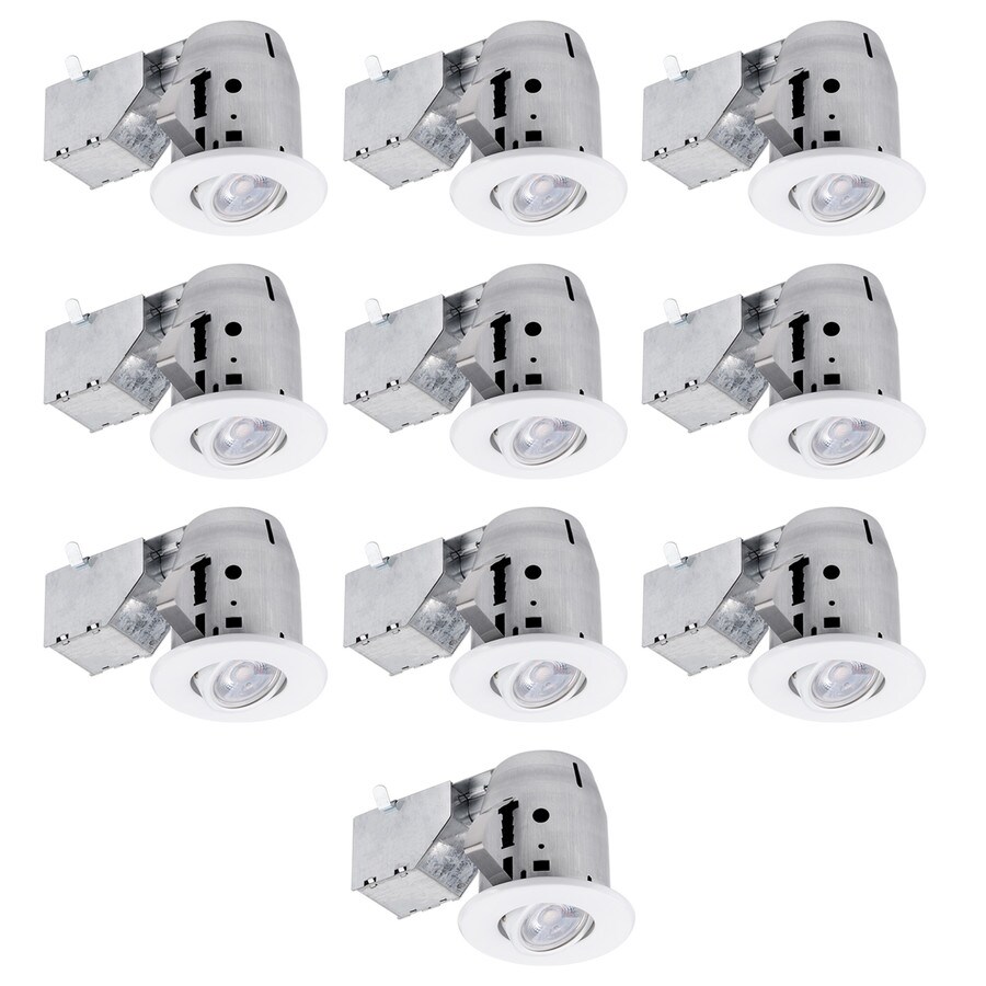 Recessed Light Kits At Com Globe Electric White Remodel And New Construction Recessed Light Kit Fits Opening 3