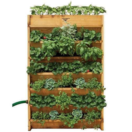 Gronomics 32in x 45in Unfinished Red Cedar Hanging Self Watering