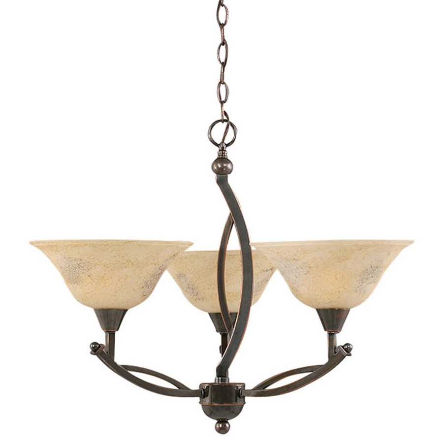  LW273BC518 Brooster 3-Light Black Copper Chandelier