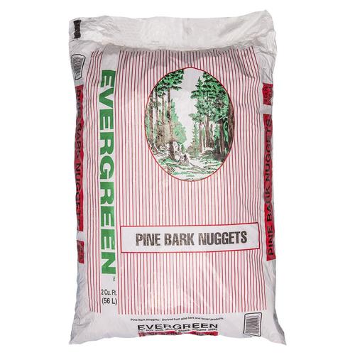 Evergreen 2-cu ft Natural Brown Pine Bark Nuggets in the ...