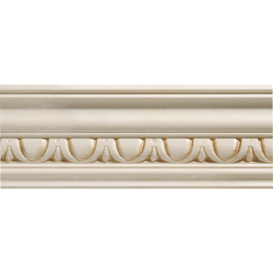 2.75in x 8ft White Hardwood Crown Moulding at