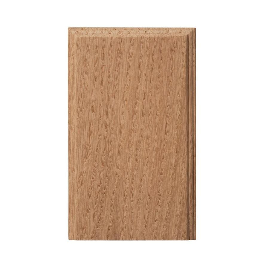 Ornamental Mouldings EV1403PBOAK 3.375-in x 6-in Unfinished Oak Plinth Block