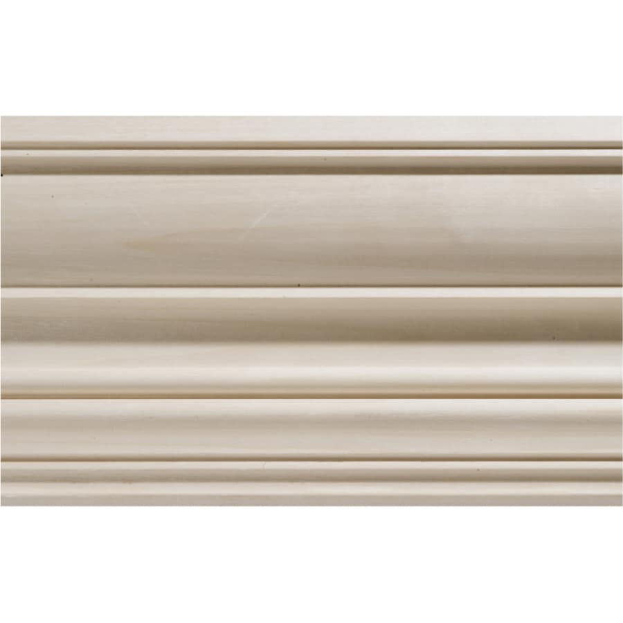 Shop 4 5 In X 8 Ft White Hardwood Crown Moulding At Lowes Com   009215131868 