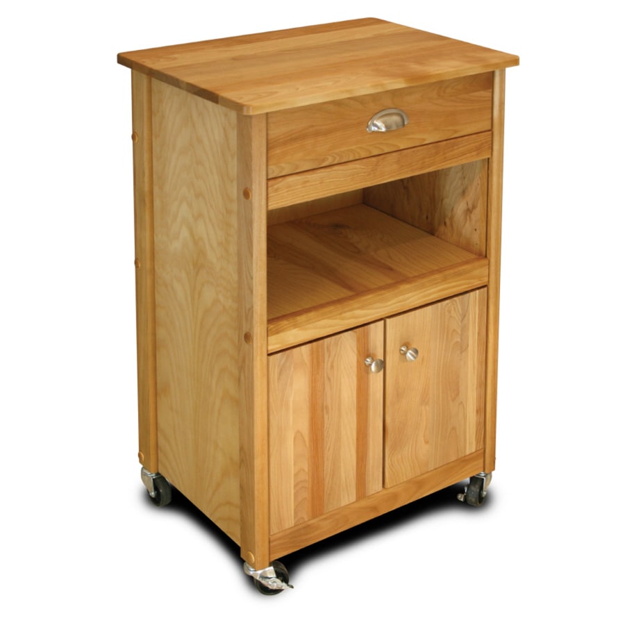 Catskill Craftsmen Natural Hardwood/Oiled Finish Kitchen Cart at Lowes.com