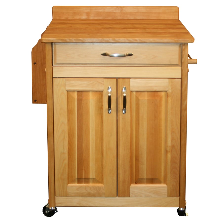 Catskill Craftsmen Brown Farmhouse Kitchen Cart At Lowes Catskill Craftsmen Brown Farmhouse Kitchen Cart