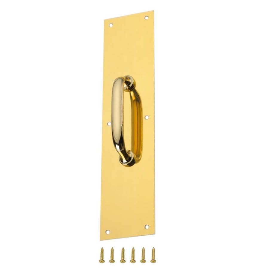 Gatehouse 31/2in W x 15in H Polished Brass Pull Plate in the Push