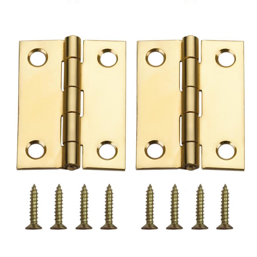 Gatehouse 2 In Polished Brass Mortise Door Hinge 2 Pack At Lowes Com