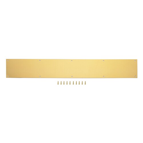 Gatehouse 6 In W X 30 In H Polished Brass Kick Plate At Lowes Com