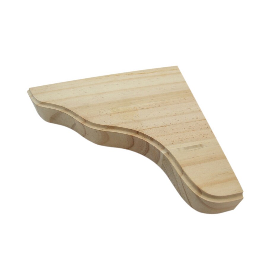 Real Organized 7 In X 2 12 In Pine Shelf Bracket At